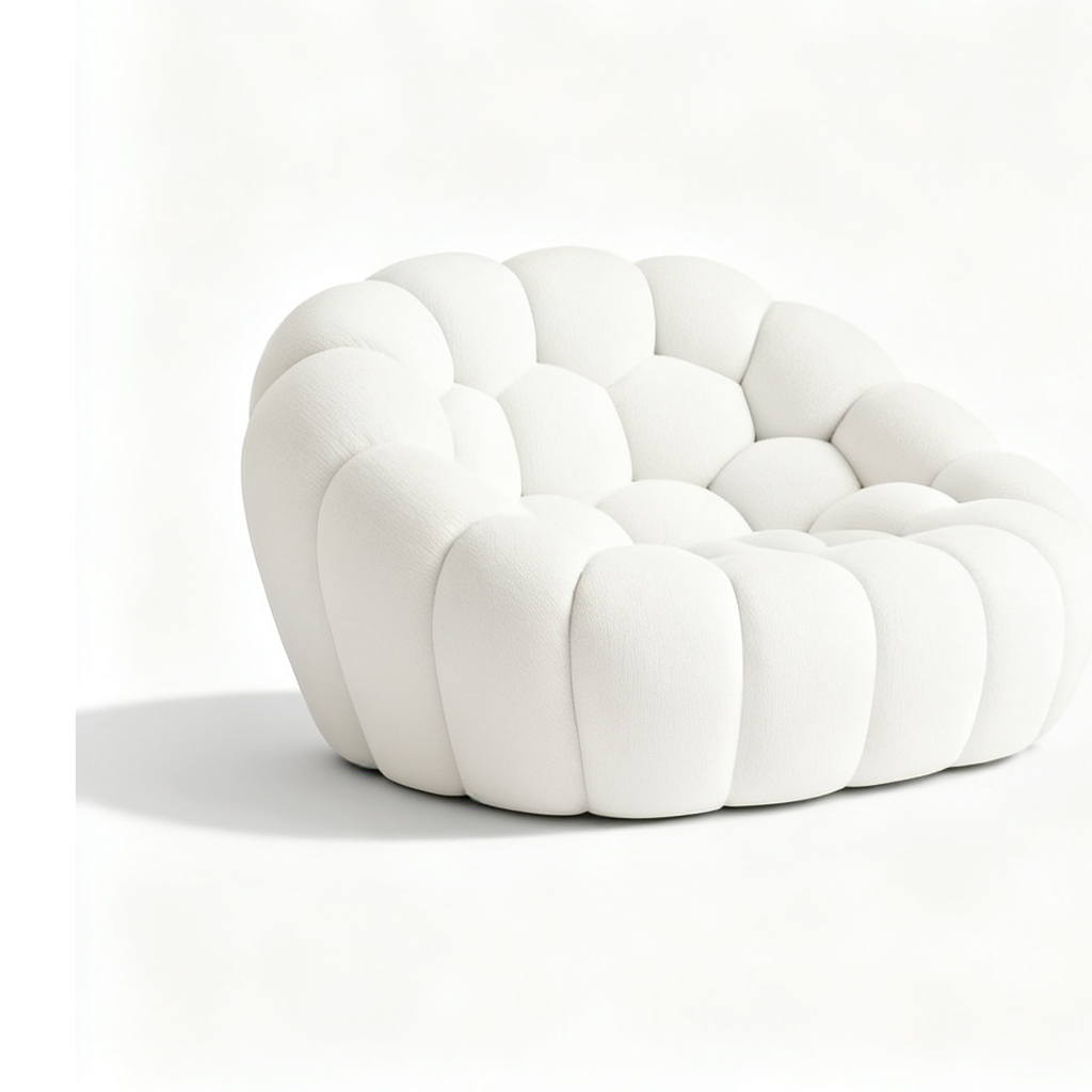 Canapé Nuage — Blanc, 1 place