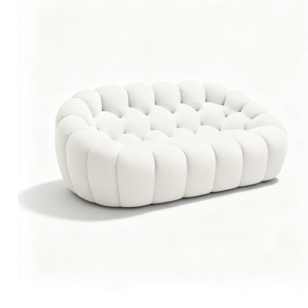 Canapé Nuage — Blanc, 2 places