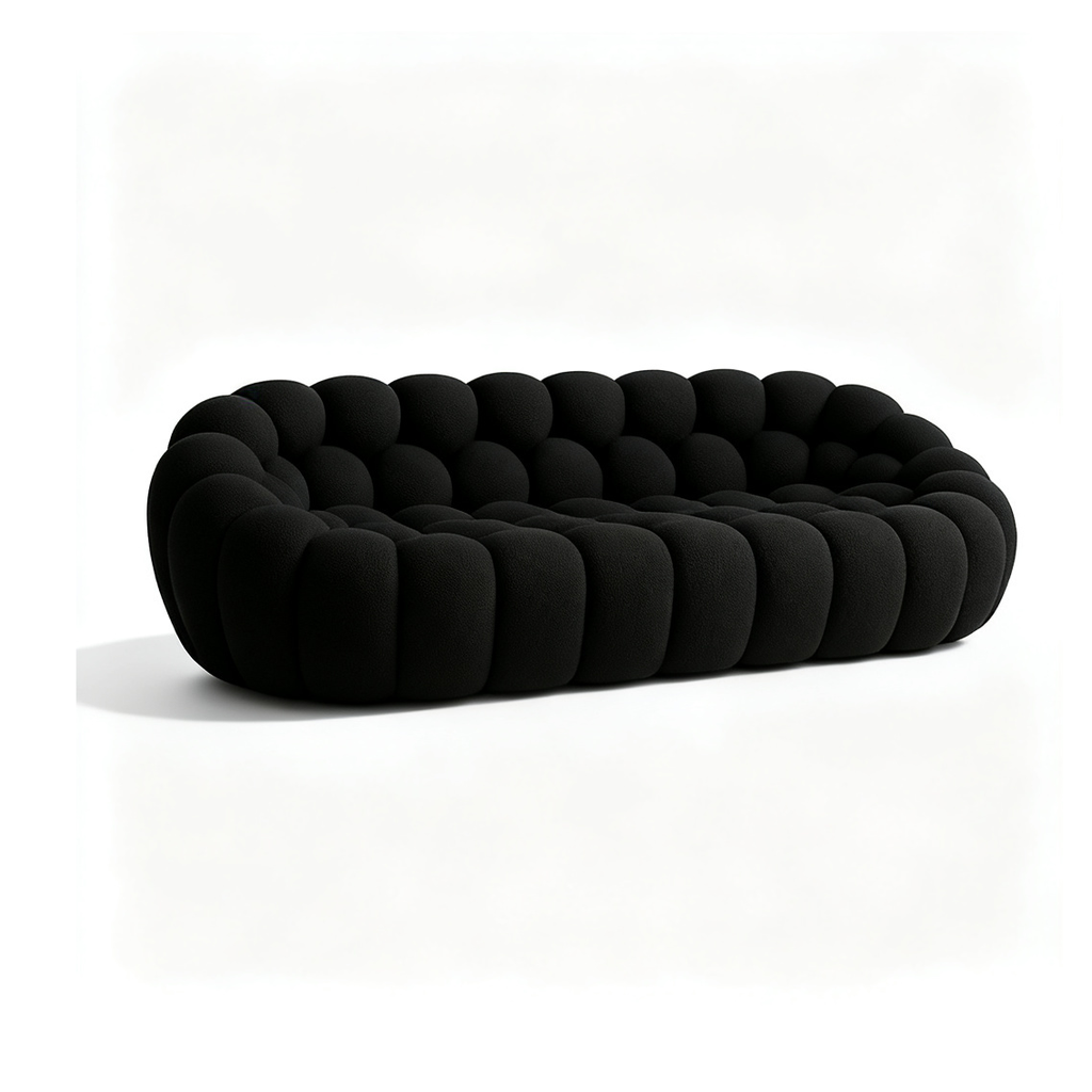 Canapé Nuage — Noir, 3 places