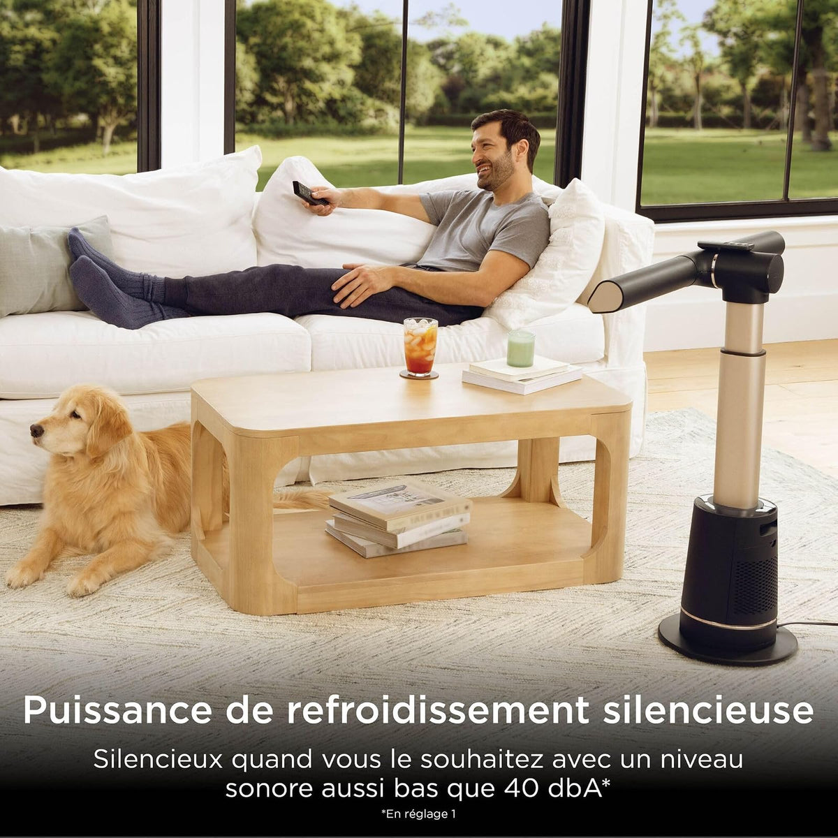 Refroidissement silencieux : 40 dB en vitesse 1