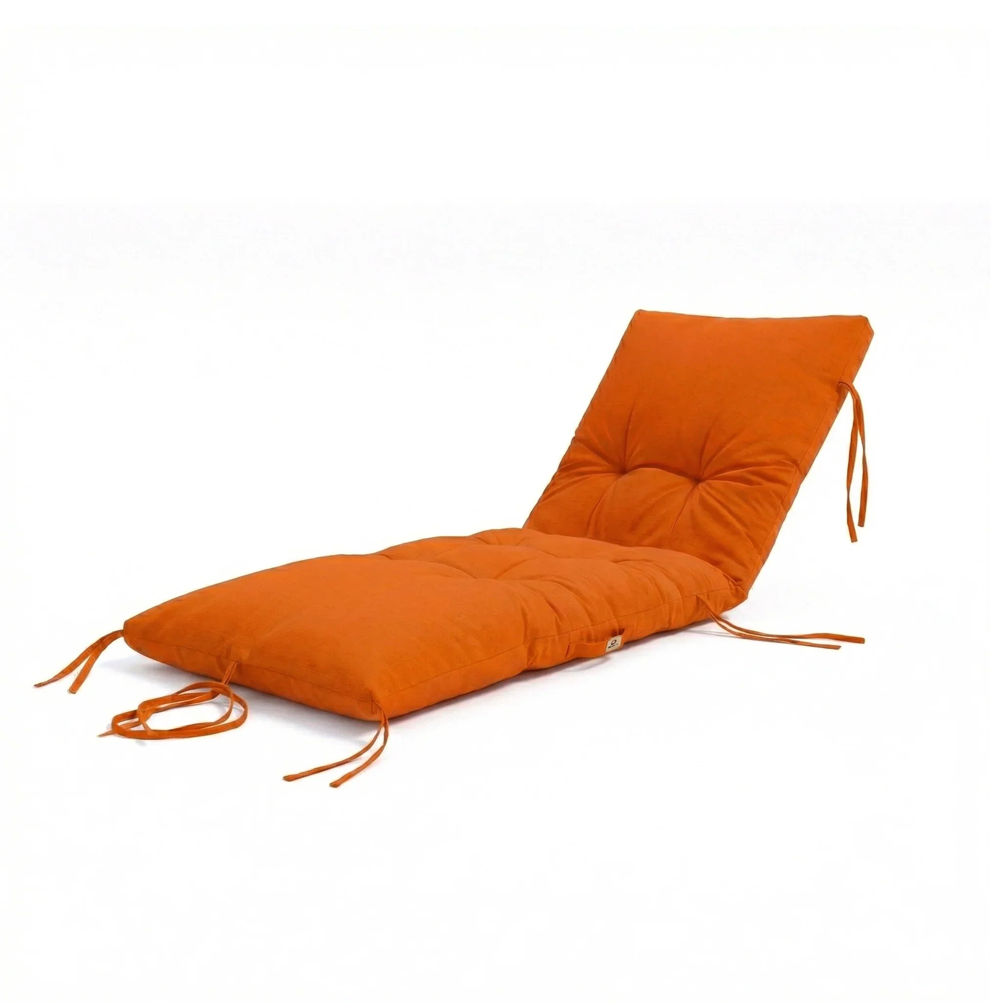 Matelas Bain de Soleil 185x60 Orange - Épais 12cm & Imperméable