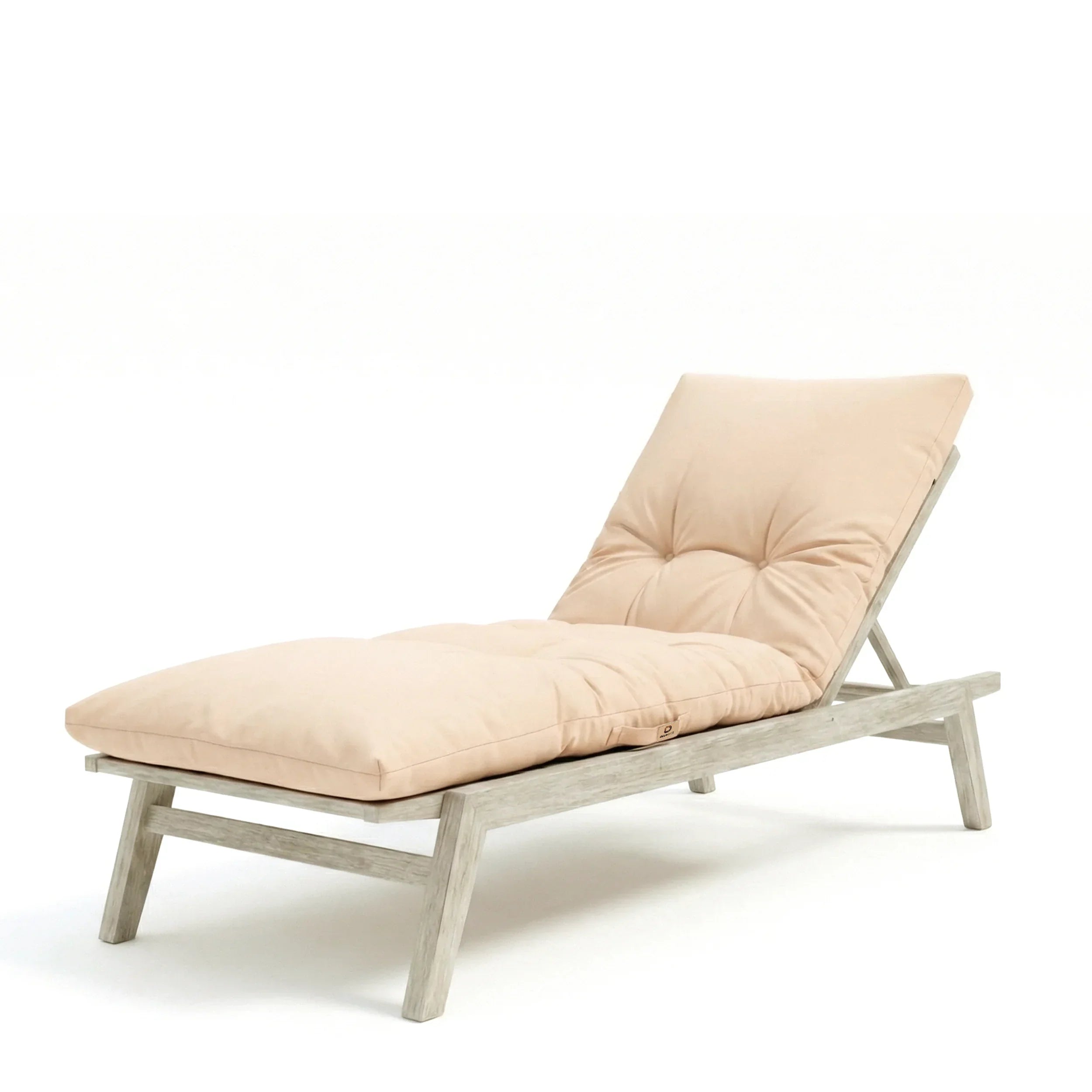 Matelas Bain de Soleil 185x60 Beige Clair - Épais 12cm & Imperméable