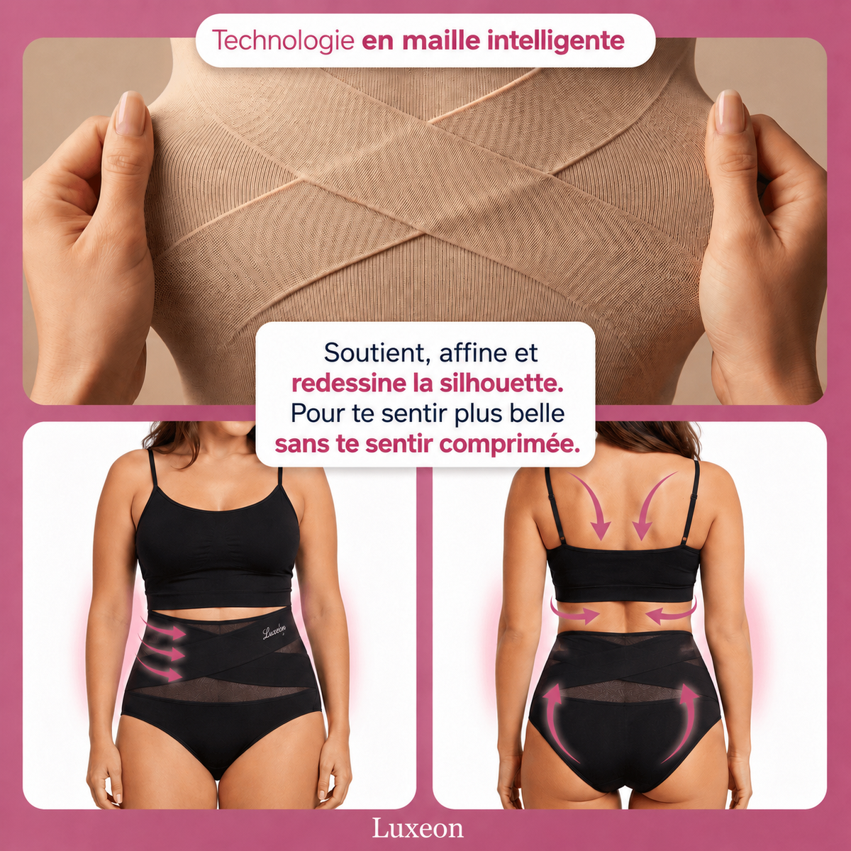 Corrigerende slip met hoge taille — Naadloze buikcontrole