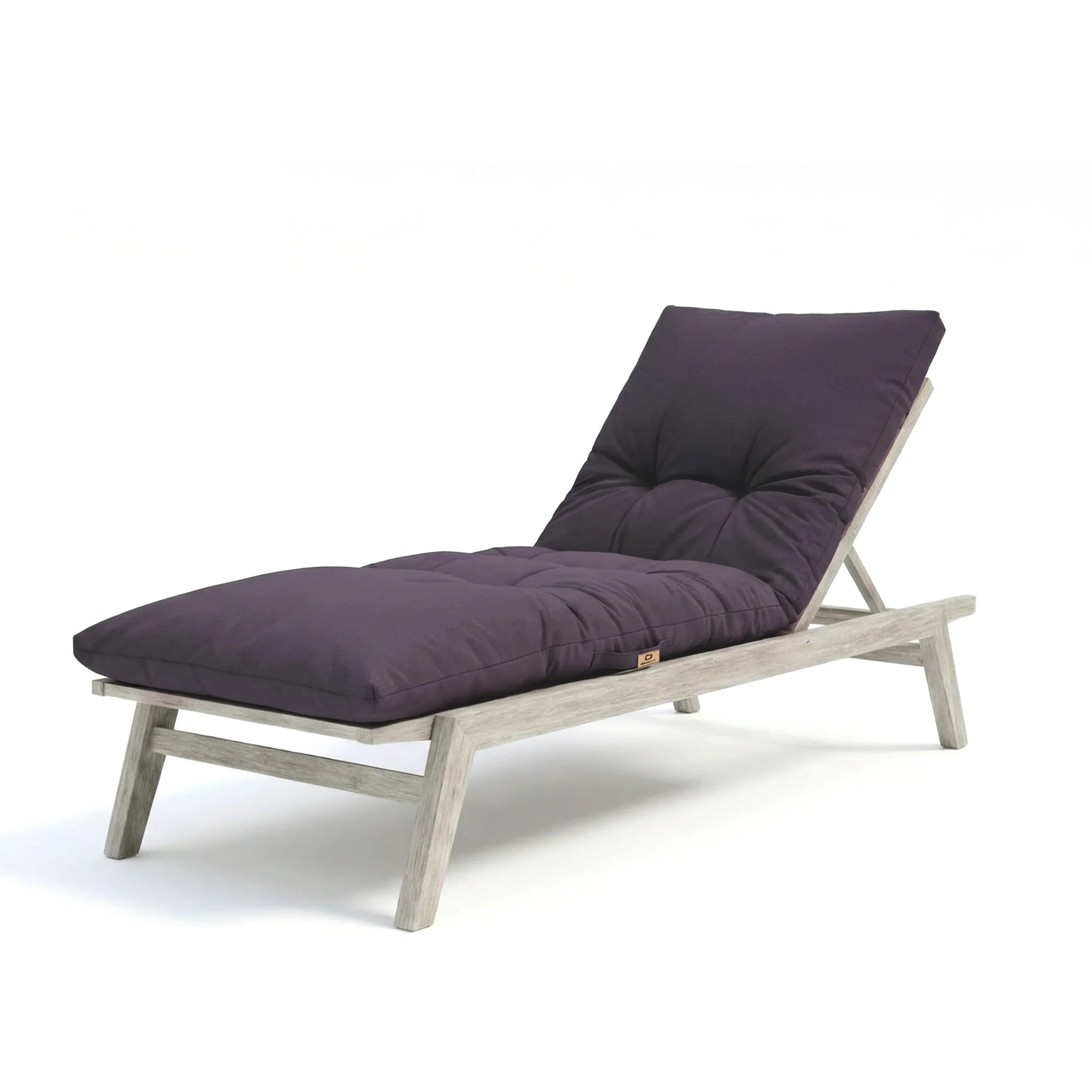 Matelas Bain de Soleil 185x60 Gris Carbone - Épais 12cm & Imperméable