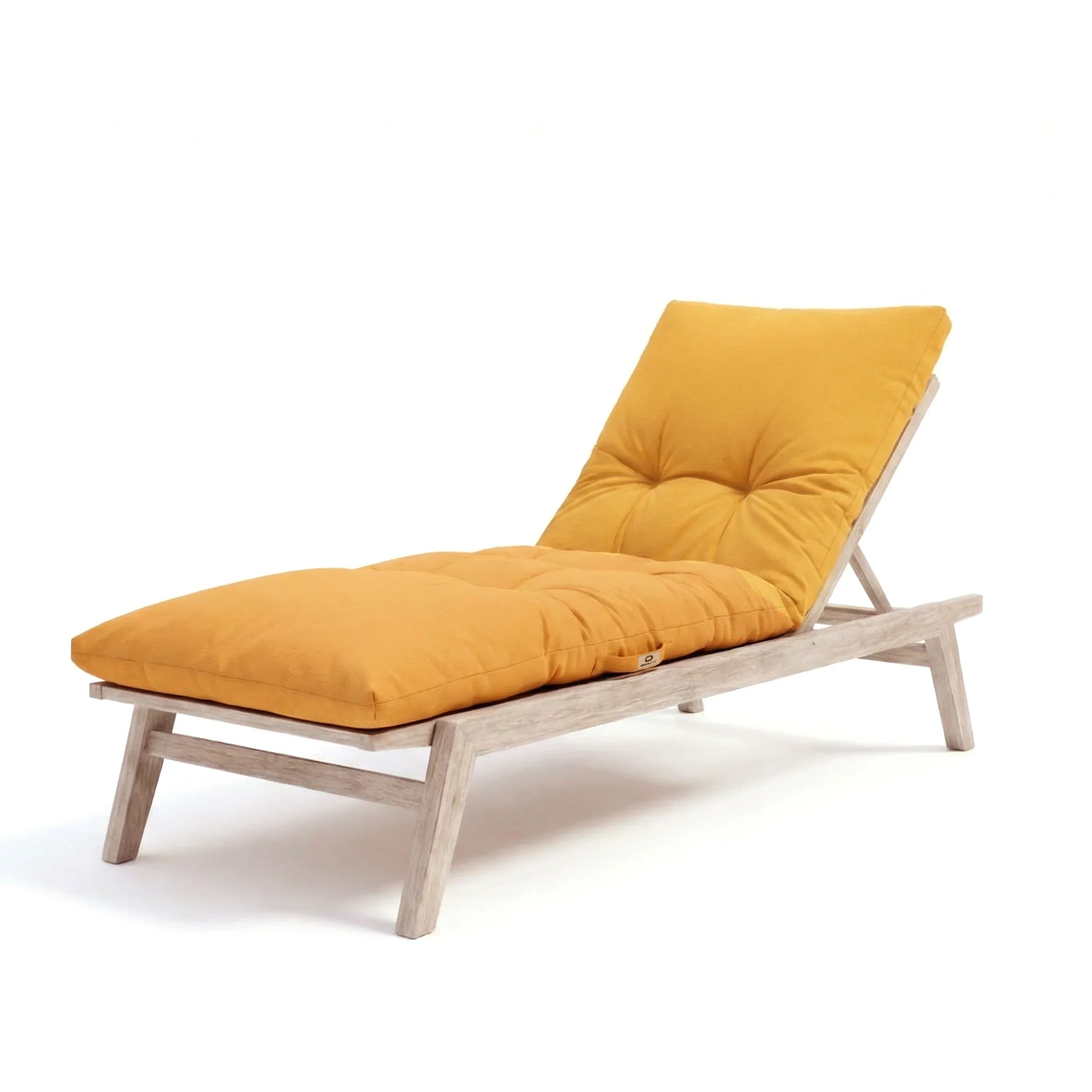 Matelas Bain de Soleil 185x60 Jaune Miel - Épais 12cm & Imperméable