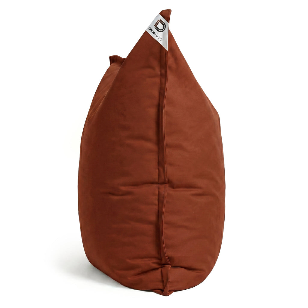 Pouf Géant XXL 180x140 Terracotta - Waterproof & Déhoussable (Mousse)