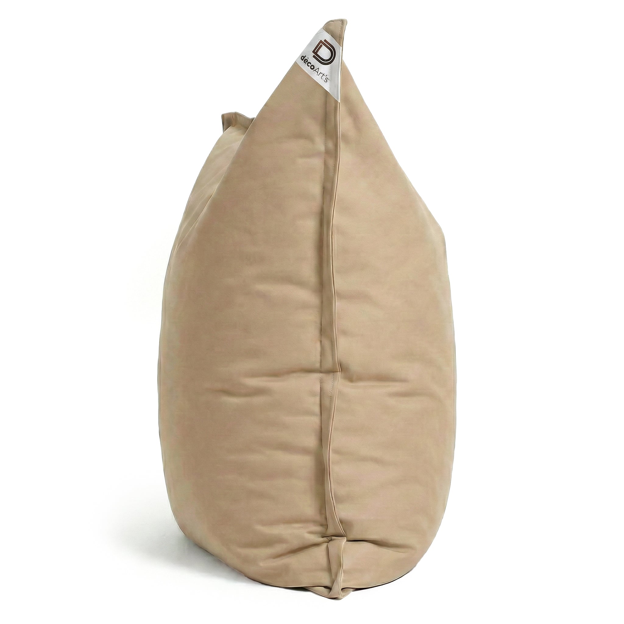Pouf Géant XXL 180x140 Beige - Waterproof & Déhoussable (Mousse)