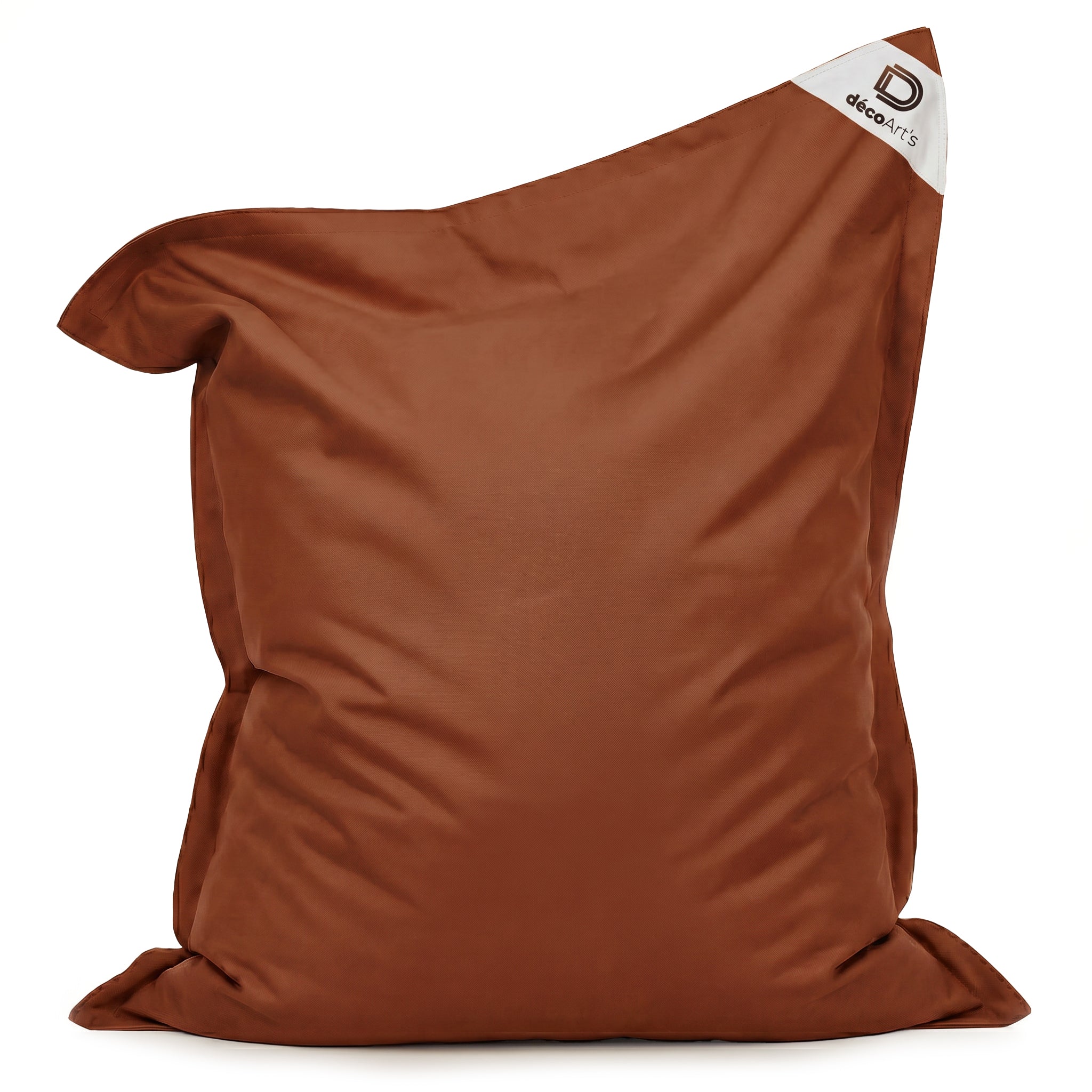 Pouf Géant XXL 180x140 Terracotta - Waterproof & Déhoussable (Mousse)