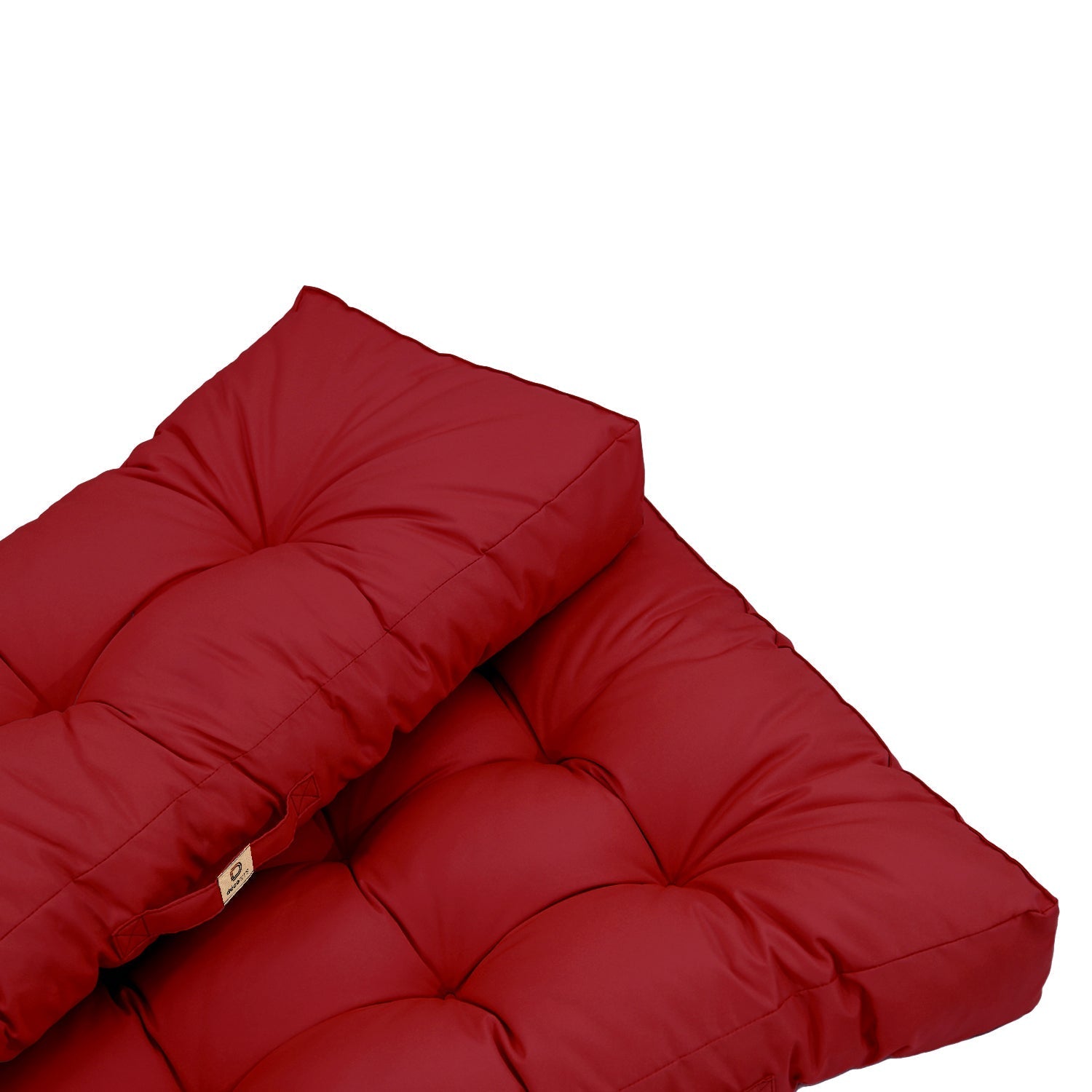 Ensemble Coussins Palette 120x80 Rouge Piment - Imperméable & Épais 15cm