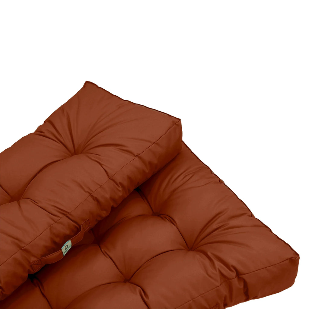Ensemble Coussins Palette 120x80 Terracotta - Imperméable & Épais 15cm