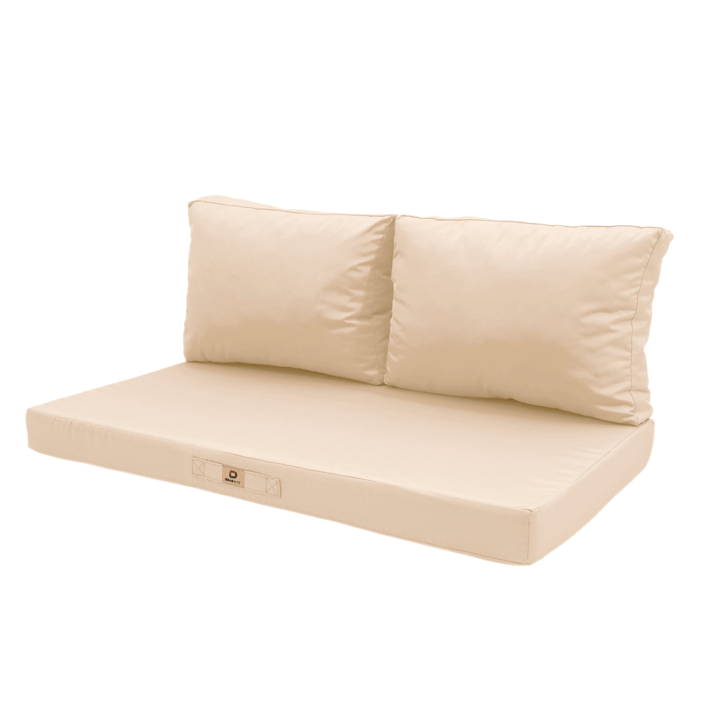 Ensemble Coussins Salon Jardin 120x60 Beige