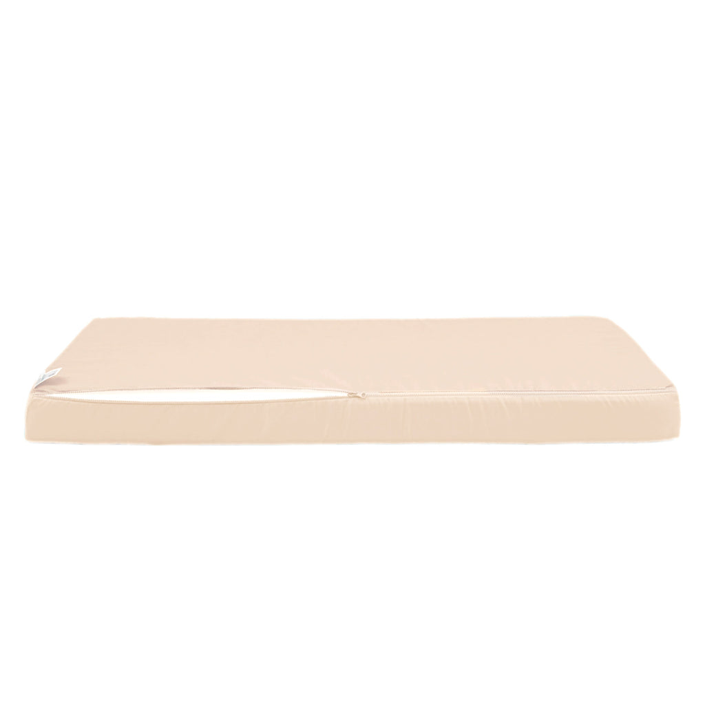 Ensemble Coussins Salon Jardin 120x60 Beige - Déhoussable & Anti-UV (1 Assise + 2 Dossiers)