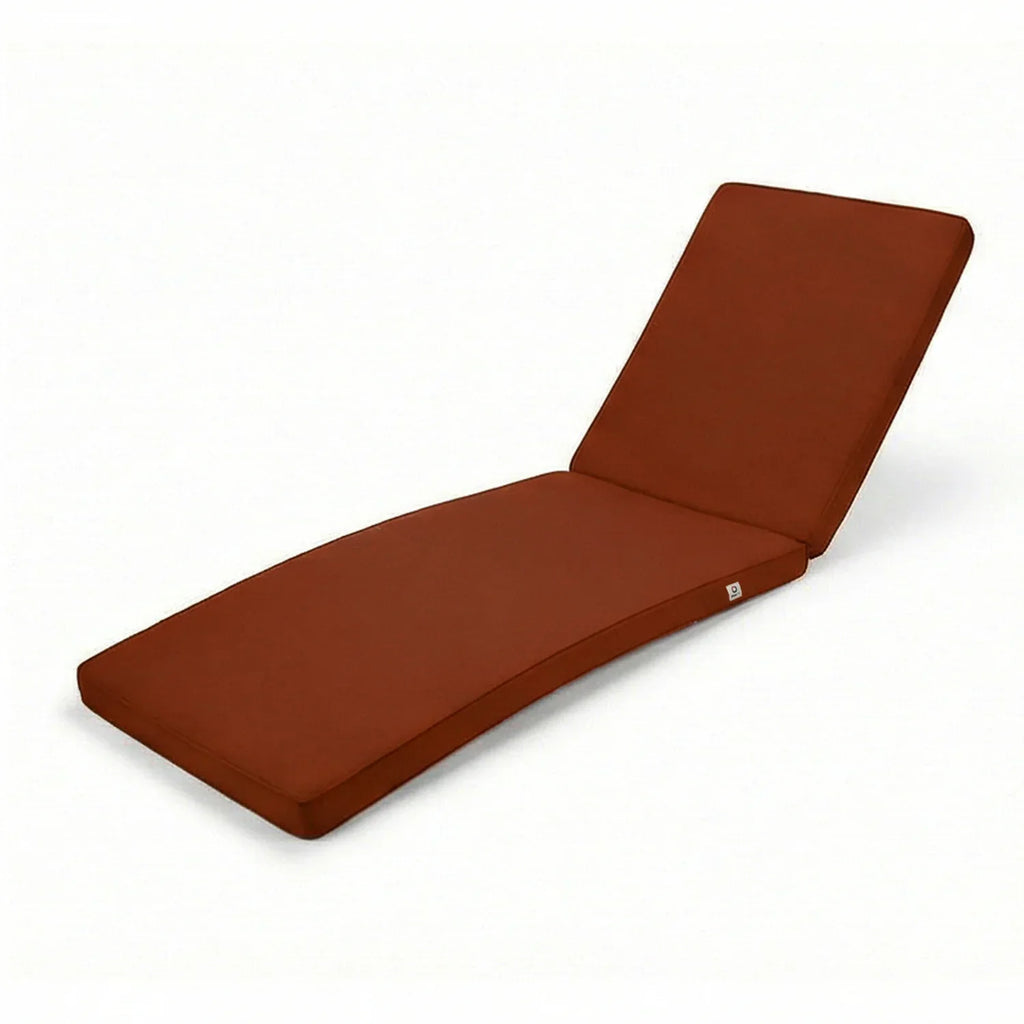 Matelas Bain de Soleil 185x60 Terracotta - Déhoussable & Imperméable (Transat)