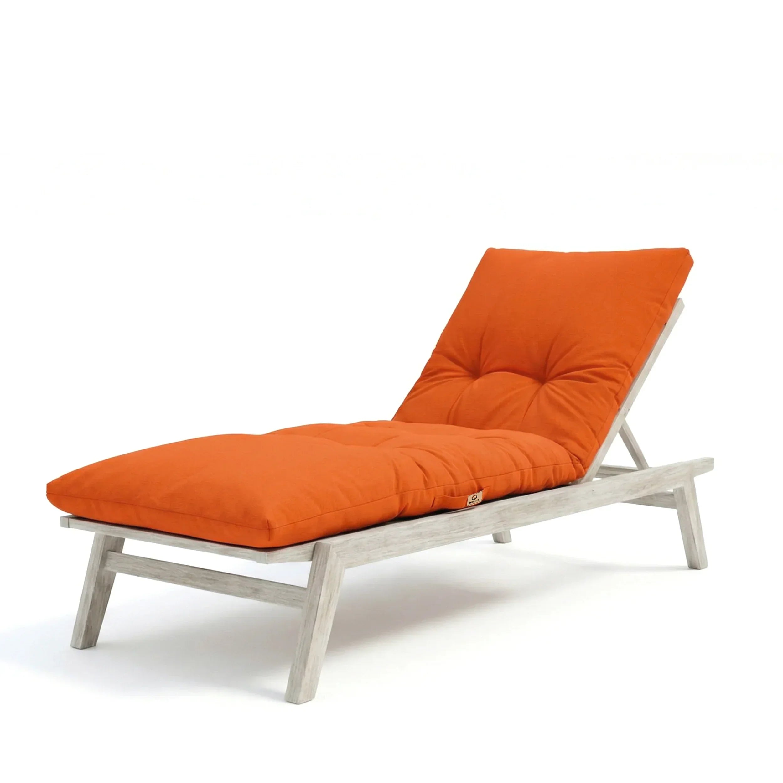 Matelas Bain de Soleil 185x60 - Épais 12cm & Imperméable (Transat) Orange