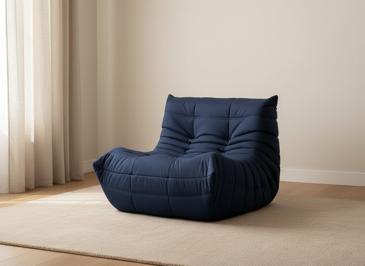 Fauteuil Cocon 1 place bleu marine