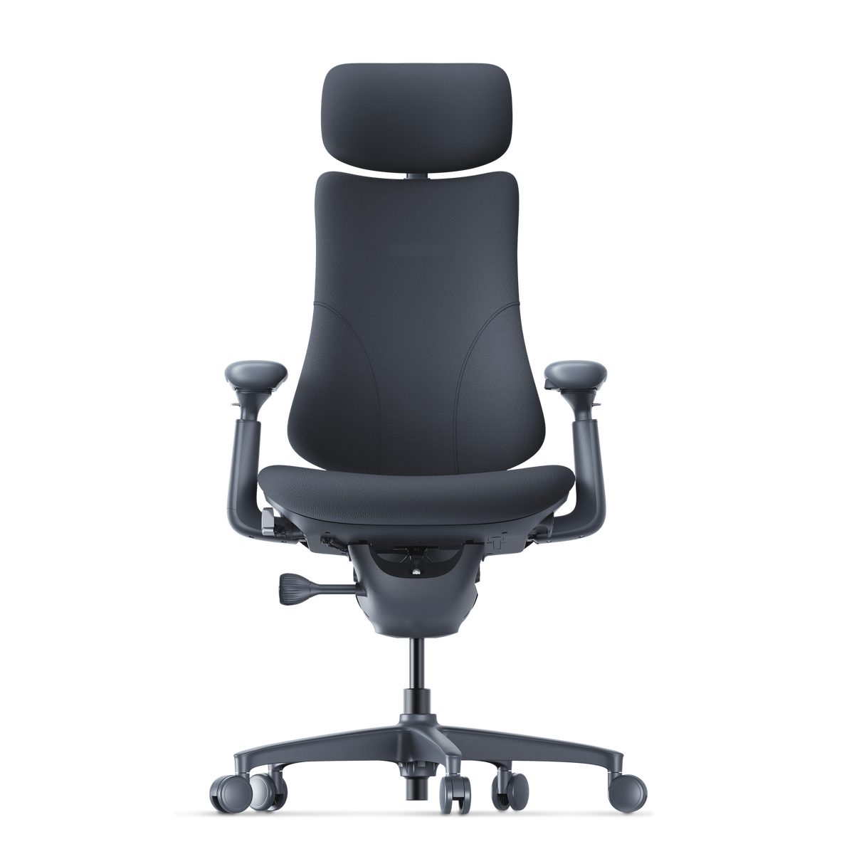 Fauteuil ergonomique DorsaFlex Noir Minuit, vue de face