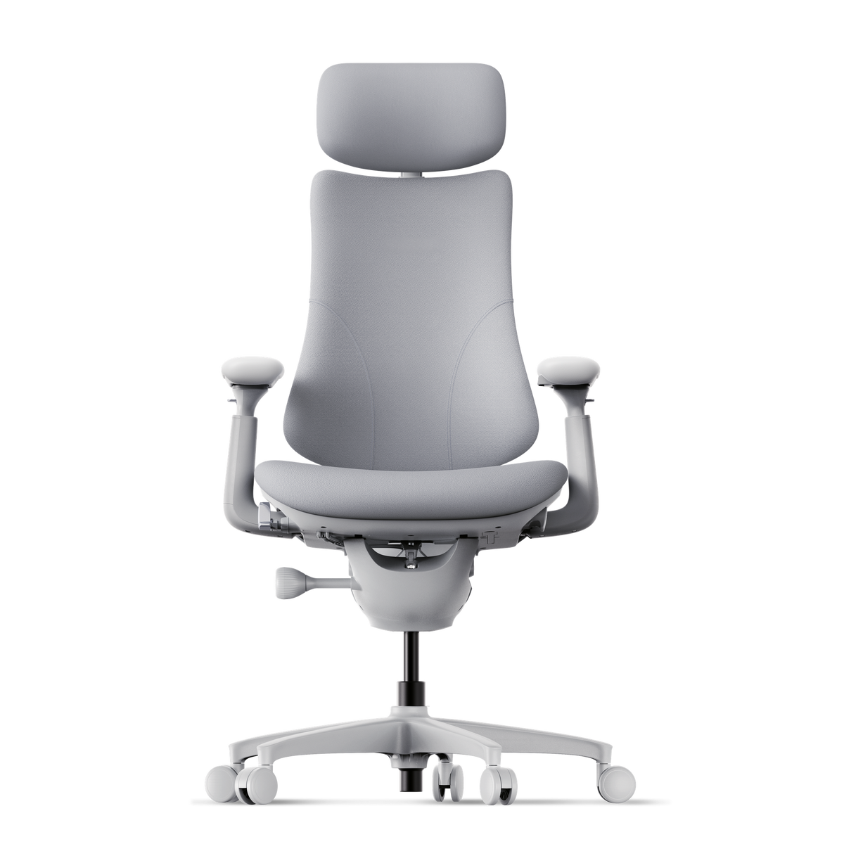 Fauteuil ergonomique DorsaFlex Gris Ardoise, vue de face