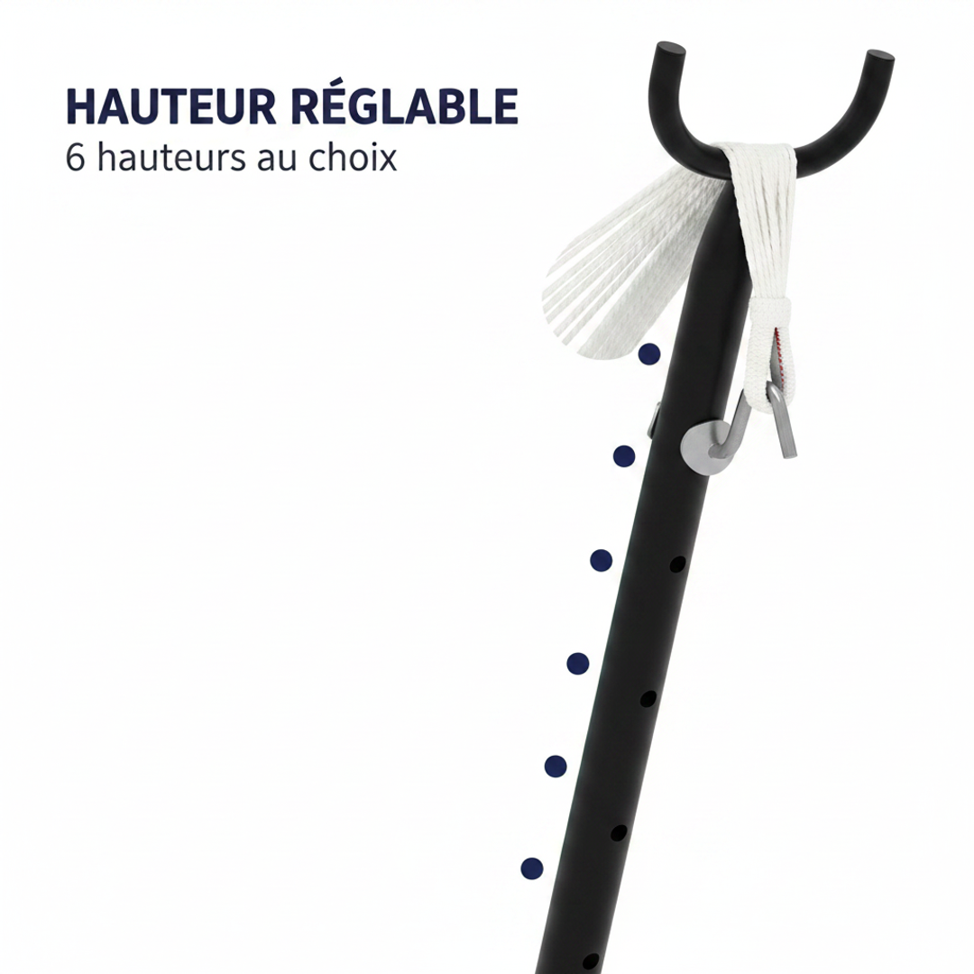 Pied du hamac reglable sur 6 hauteurs