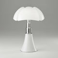 Lampe champignon design coloris Blanc, vue studio