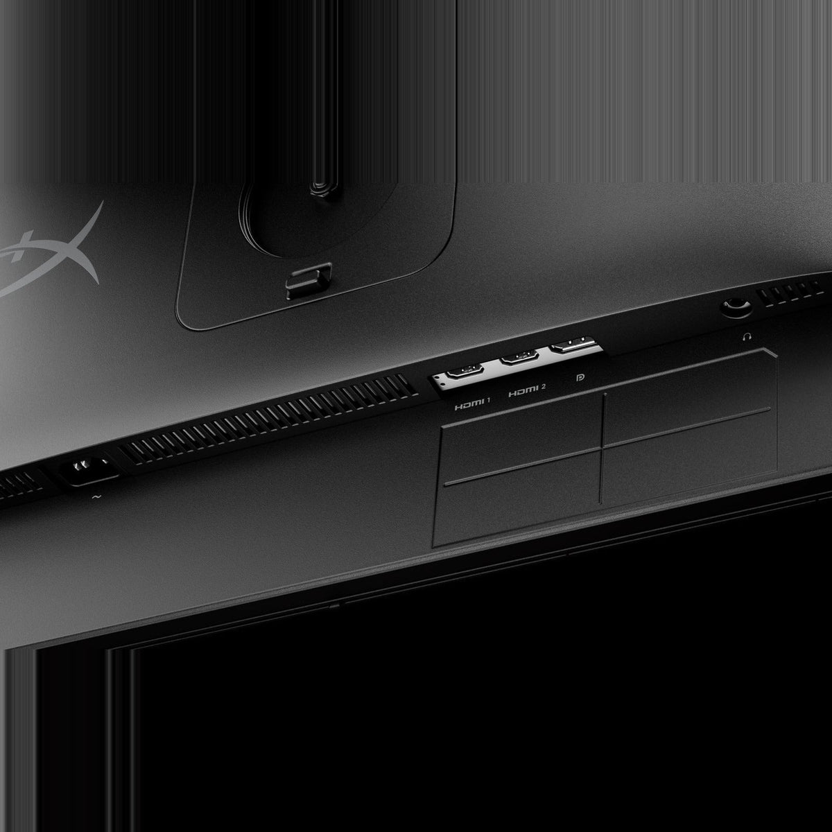 Détail des ports de l'écran gamer OLED Vélocia