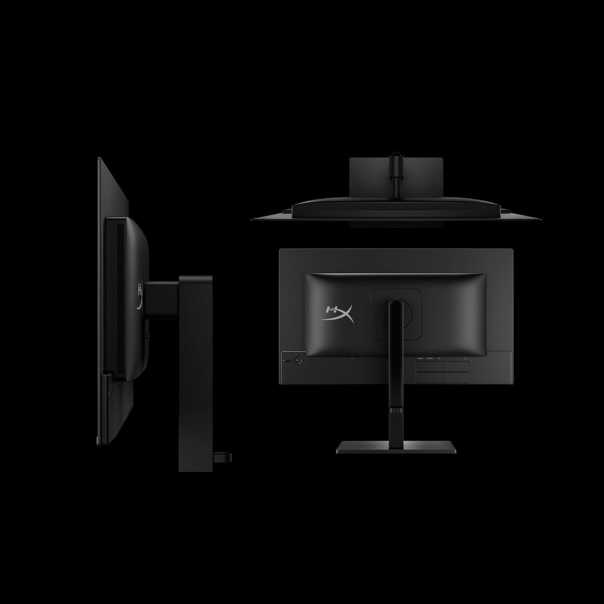 Écran gamer OLED Vélocia de dos et de profil sur fond sombre